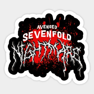 retro house of avenged v1 Sticker